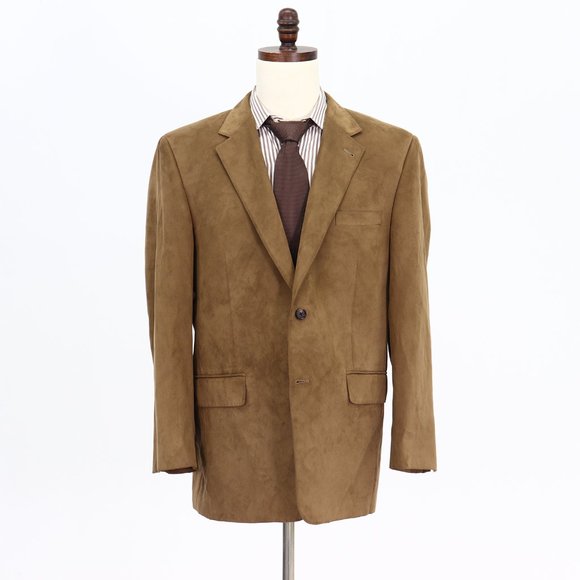 Jos. A. Bank 43R Brown Solid 2-Button Sport Coat Blazer Jacket B688 - Picture 1 of 11